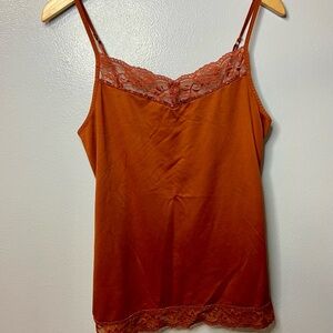 Apt.‎ 9 Rust Lace Trim Cami Top